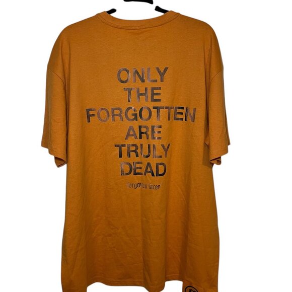 Forgotten Faces Men's Orange Graphic Short Sleeve Short T-shirt Size: XL - Picture 3 of 8